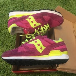 Saucony shadow Pink/Yellow Women Sneakers